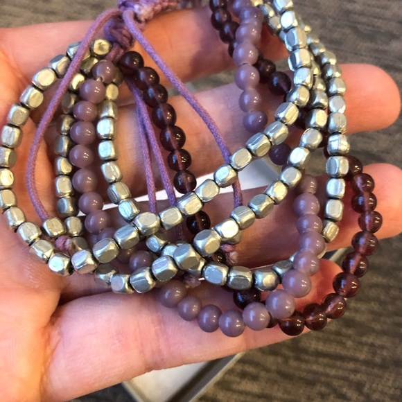 Silver and Cord bracelet - Picture 2 of 2